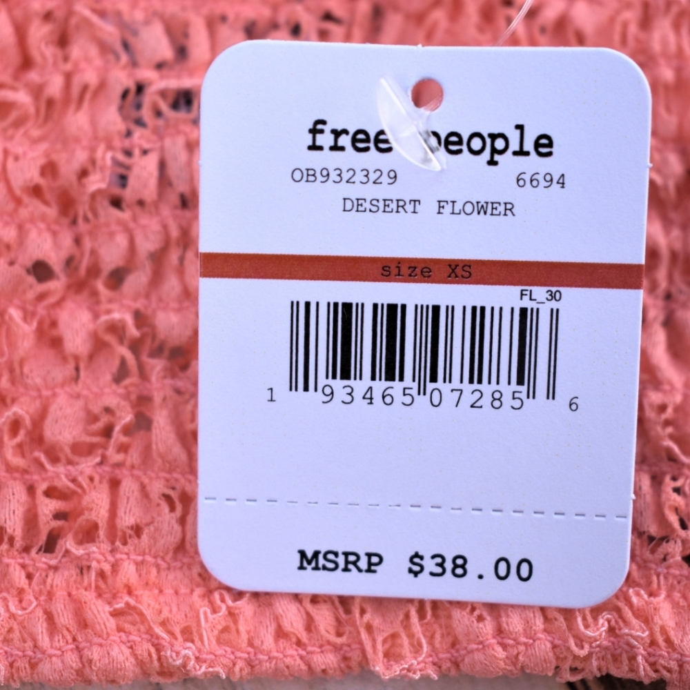 Last 1! FP Miss Dazie Floral Lace Bralette Coral - Picture 7 of 8